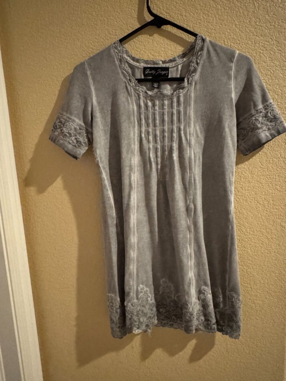 Beautiful Grey Embroidered Shirt